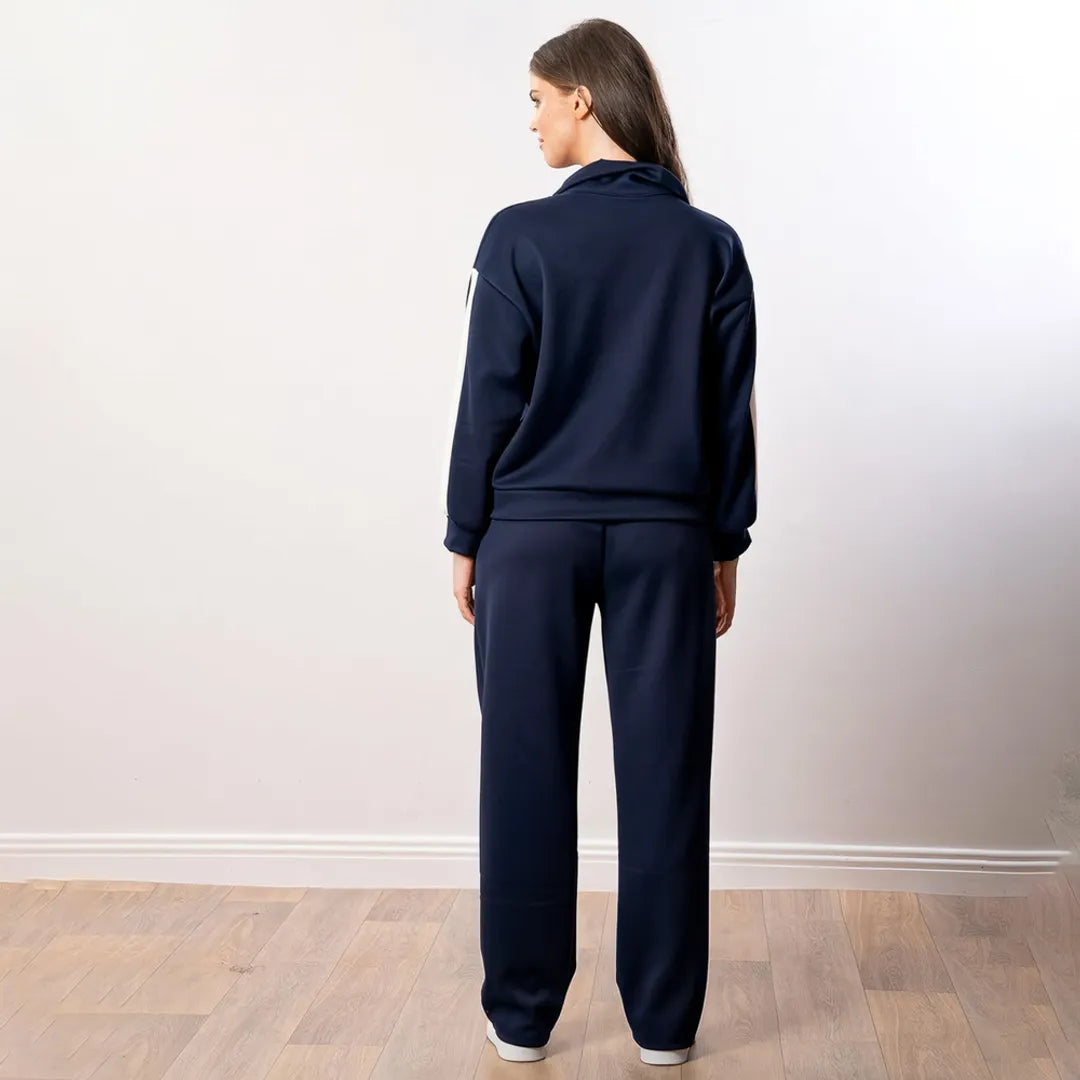 Aubree Co-ord in navy, back view