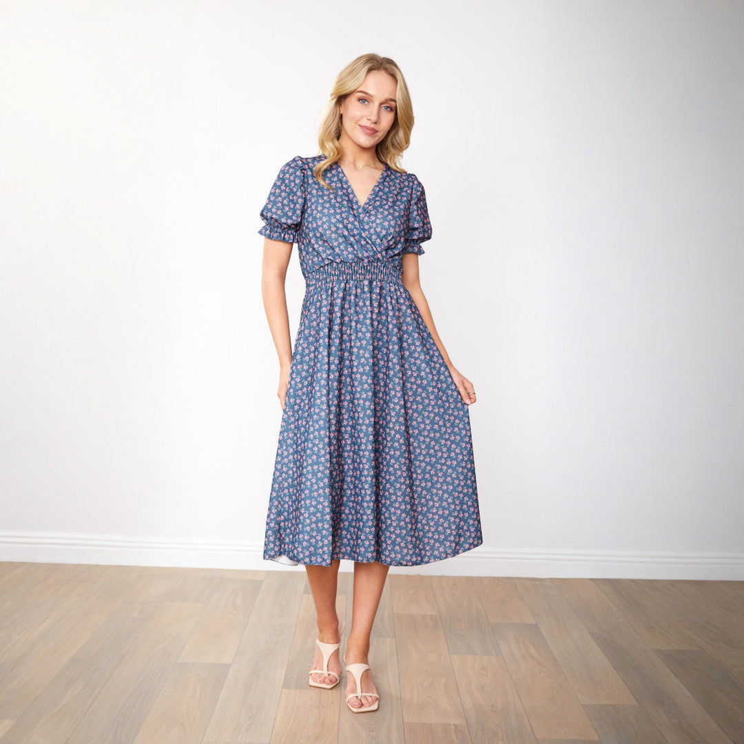 Belle Dress (Blue Blossom)