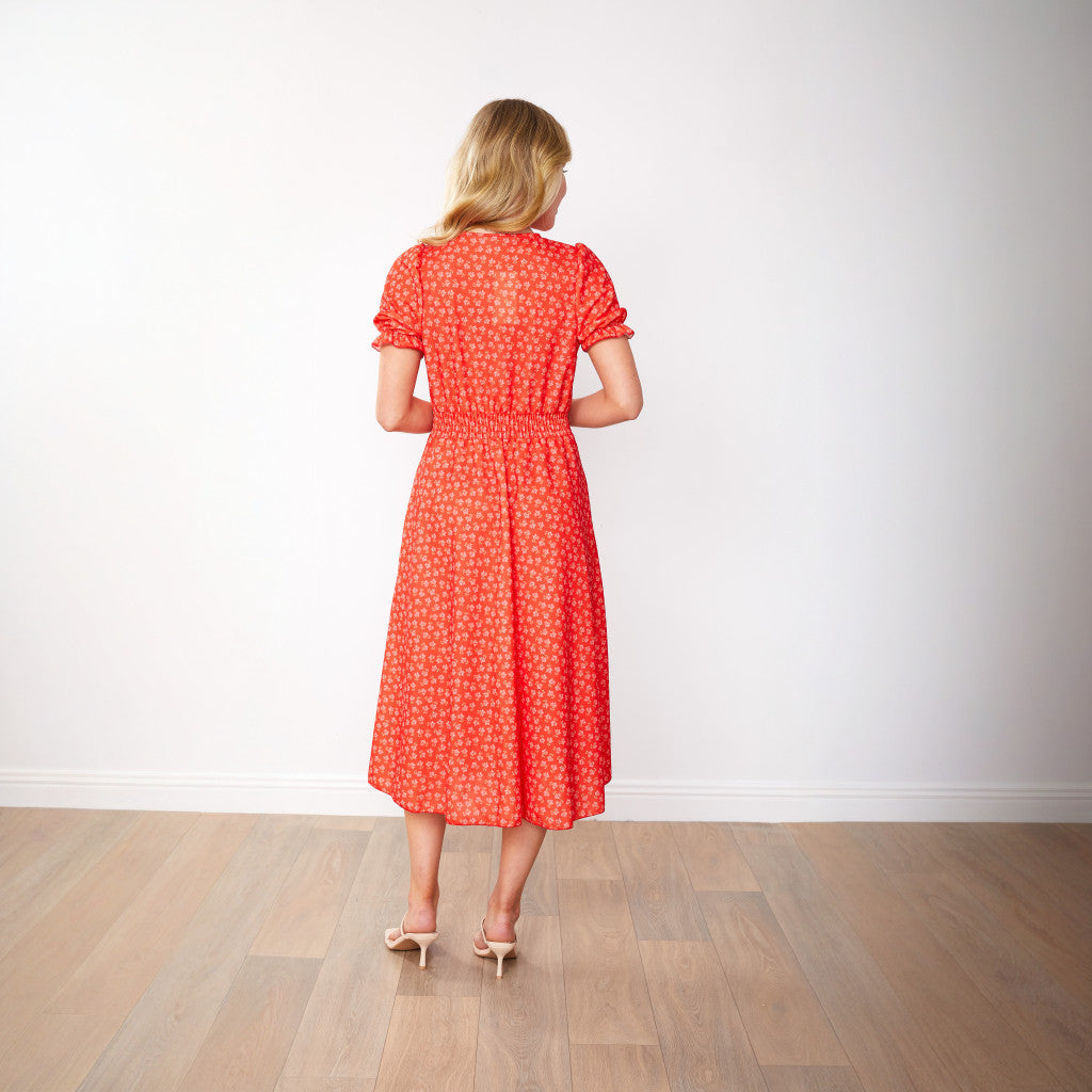 Belle Dress (Red Blossom)