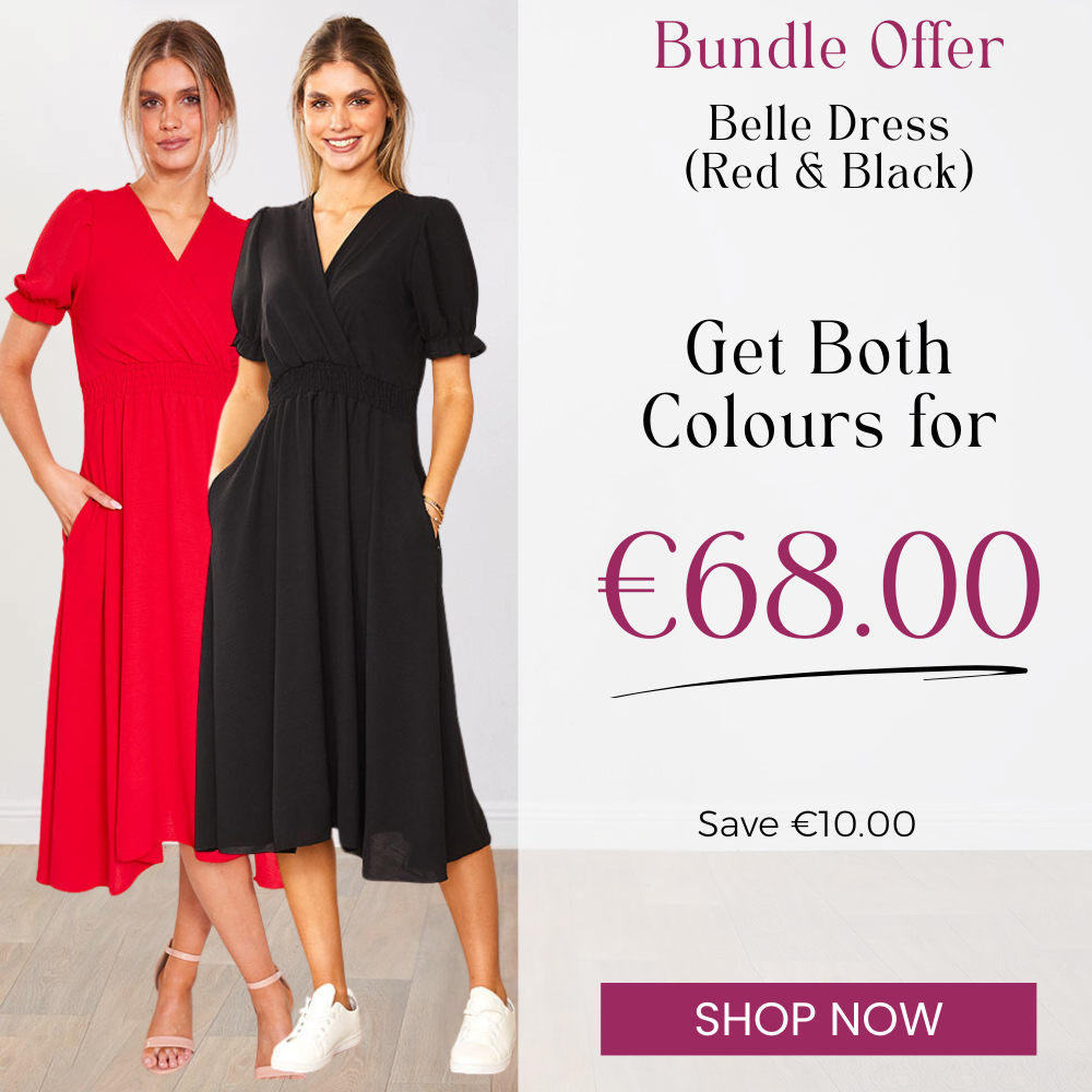 Belle Dress (Red & Black) for €68