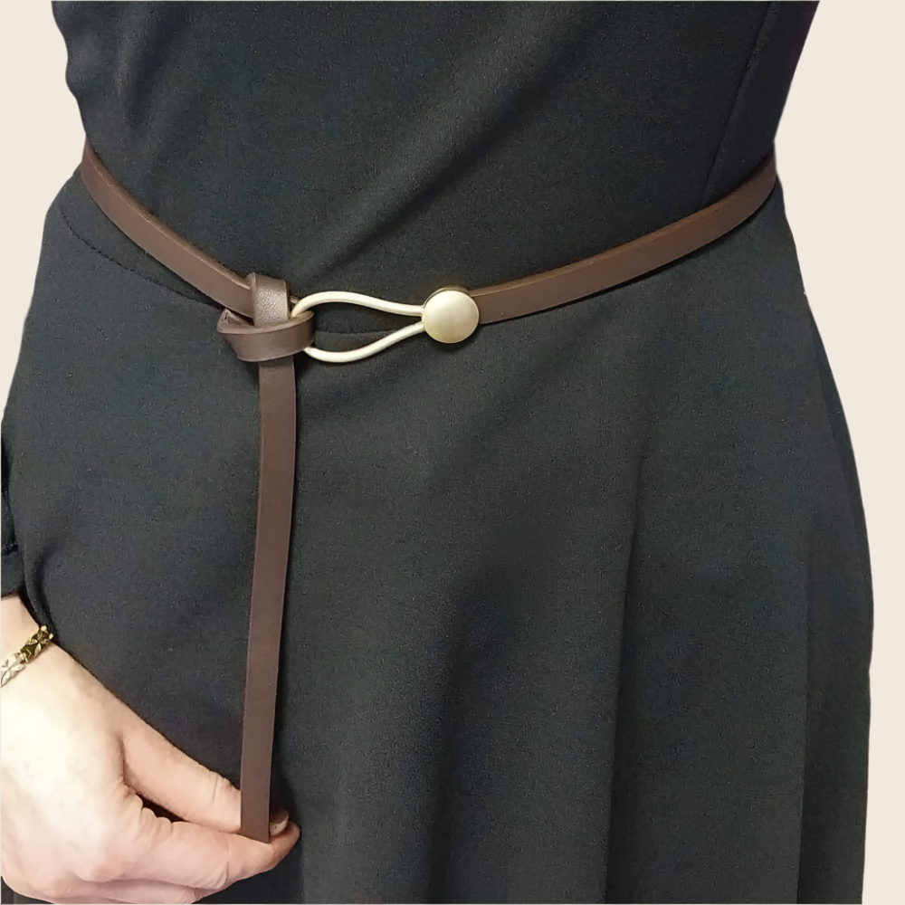 Belle Tie Belt (Coffee brown)