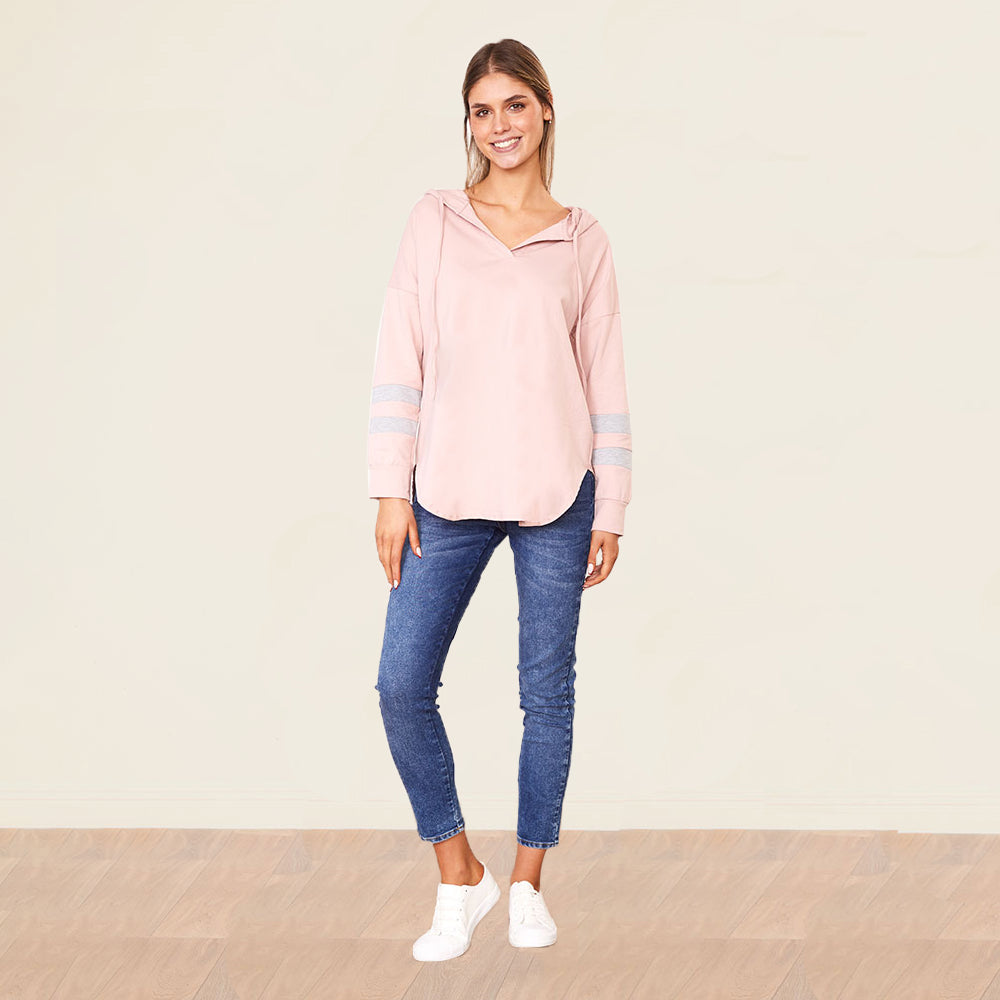 Bree Hoody (Rose/Grey)