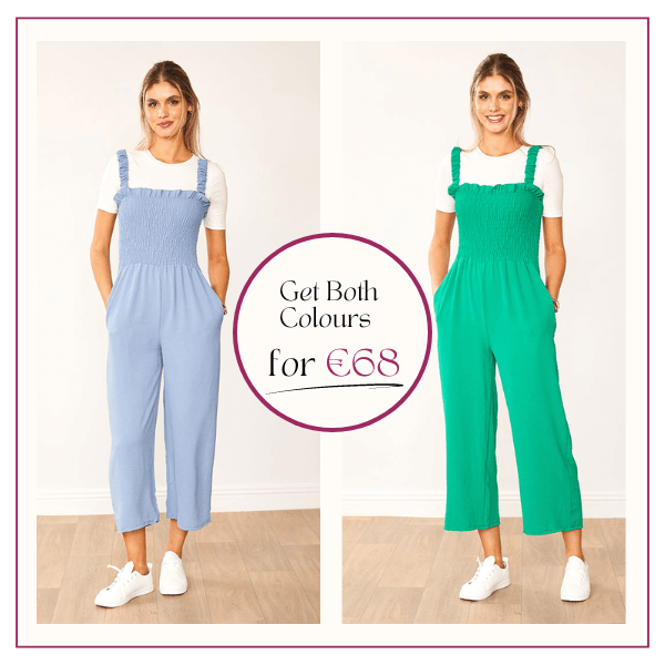 Kyle Jumpsuit Blue & Green (2 for €68)