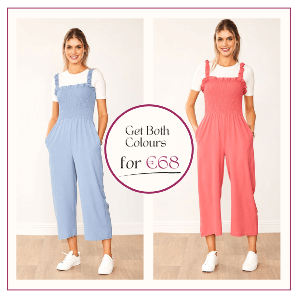 Kyle Jumpsuit Rose & Blue (2 for €68)