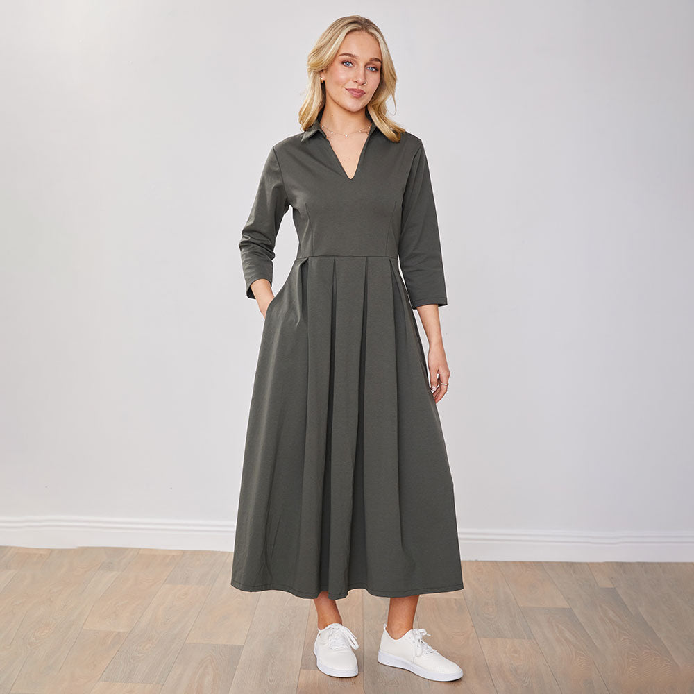 Cassie Dress (Khaki)