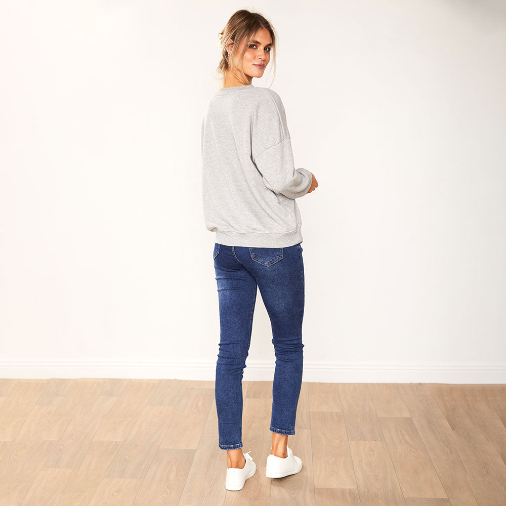 Bianca Jumper (French Grey) - The Casual Company