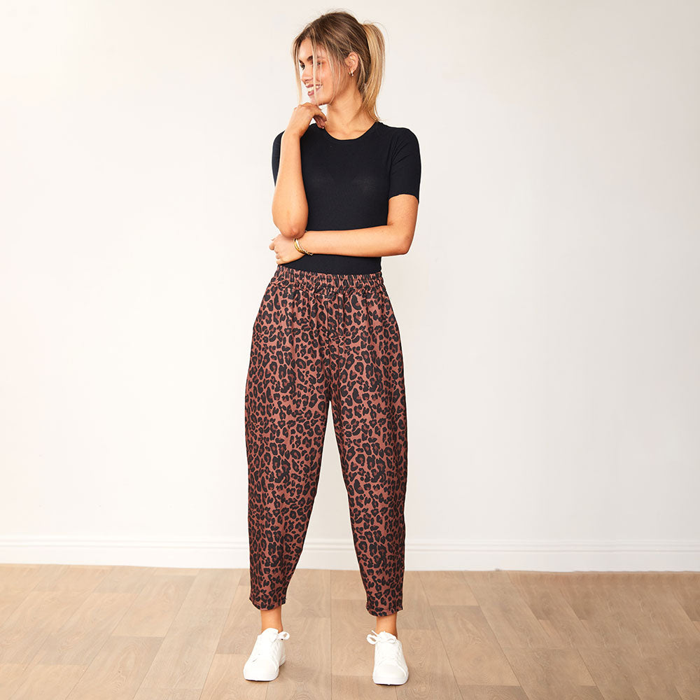 Blaire Trousers (Leopard) - The Casual Company