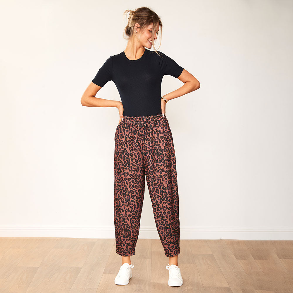 Blaire Trousers (Leopard) - The Casual Company