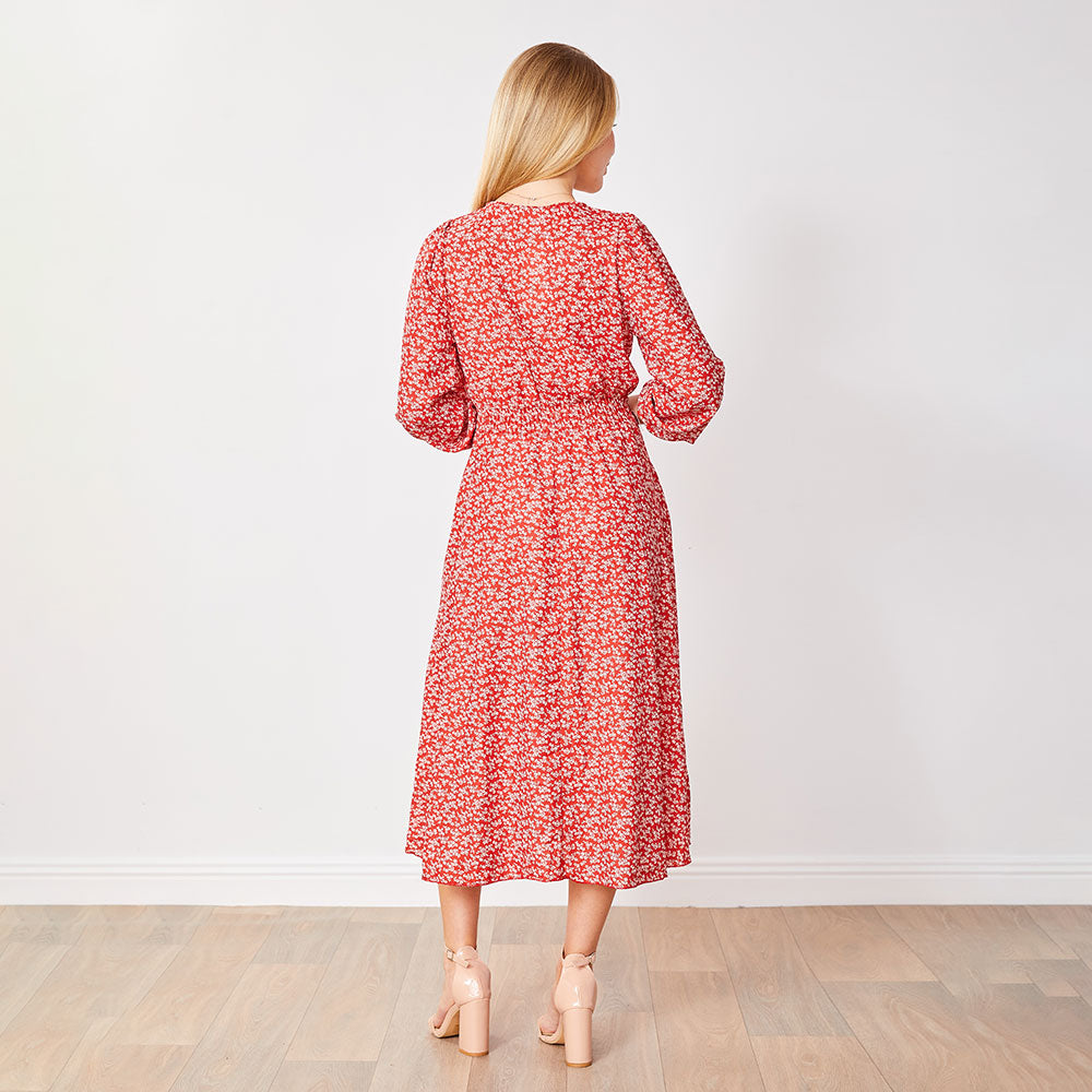 Carrie Dress (Red Daisy)