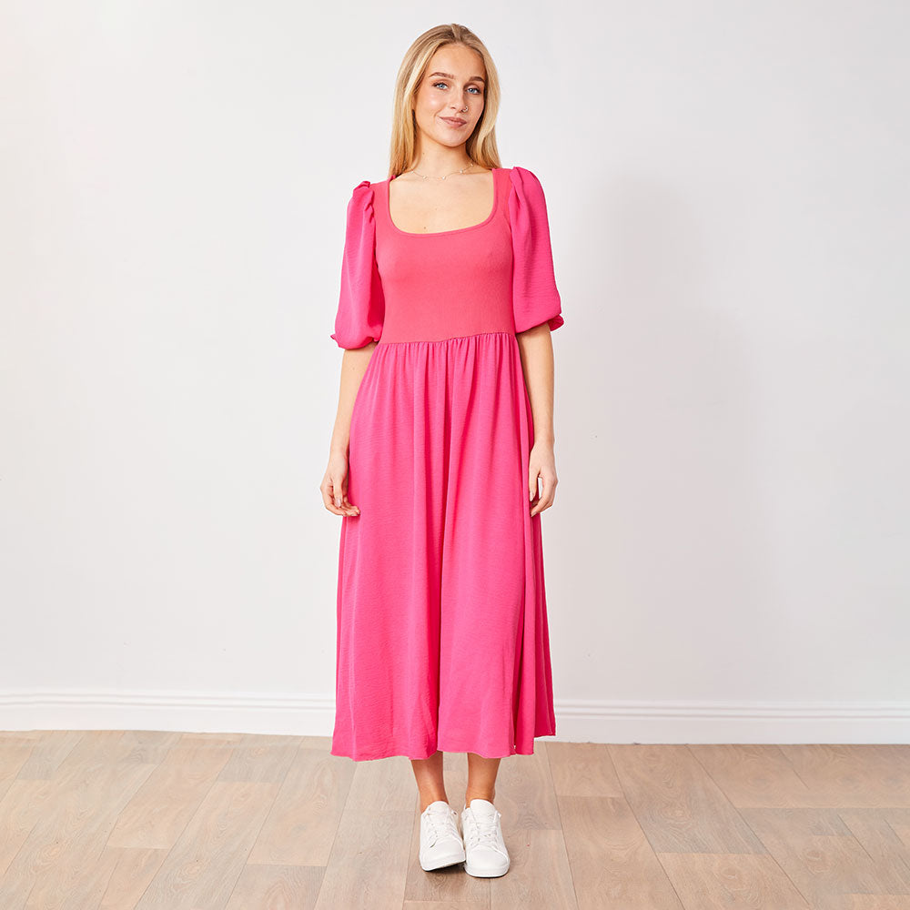 Candice Dress (Fuschia)