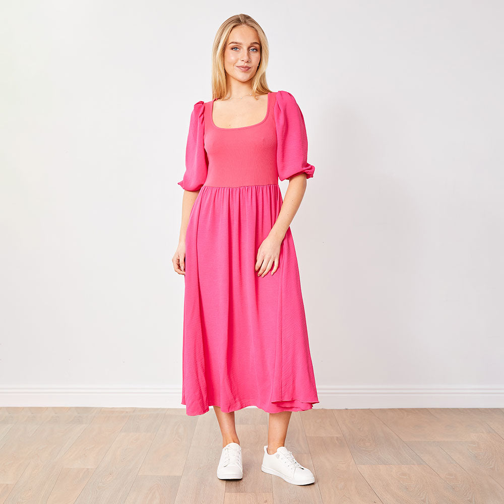 Candice Dress (Fuschia)