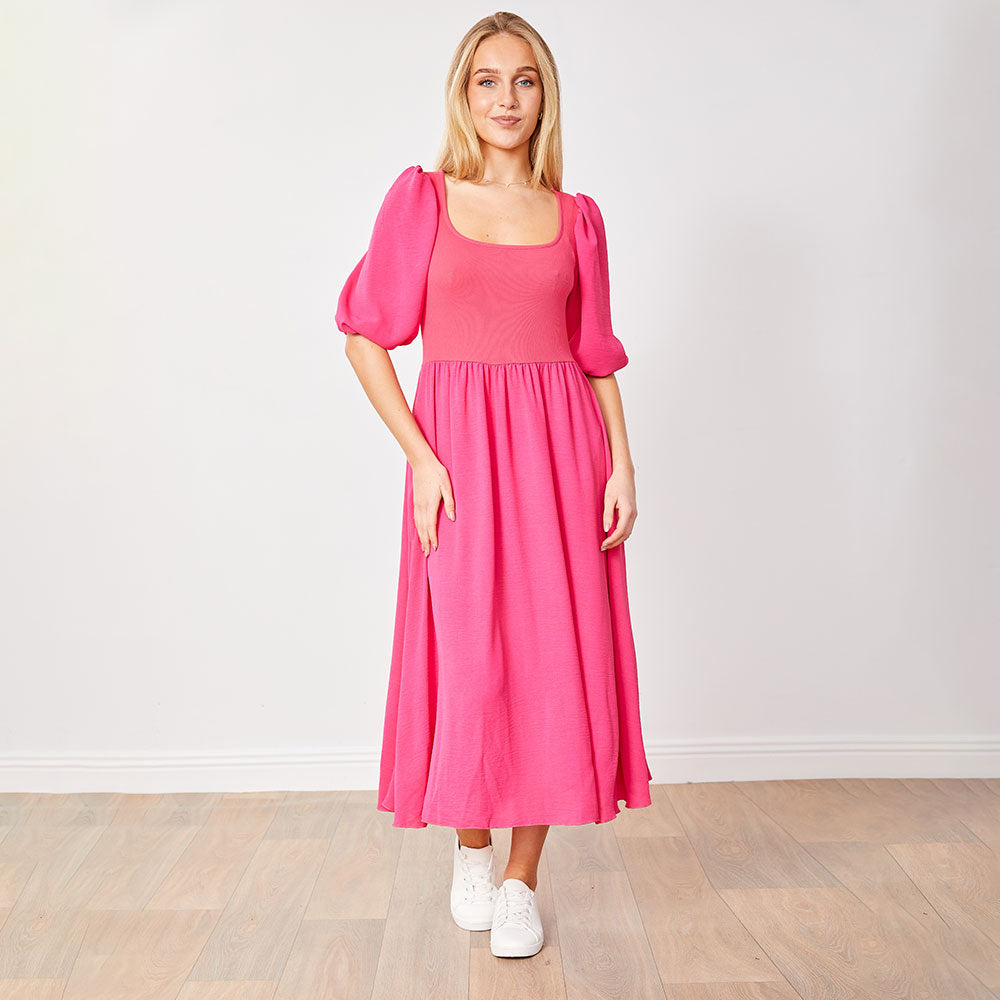 Candice Dress (Fuschia)