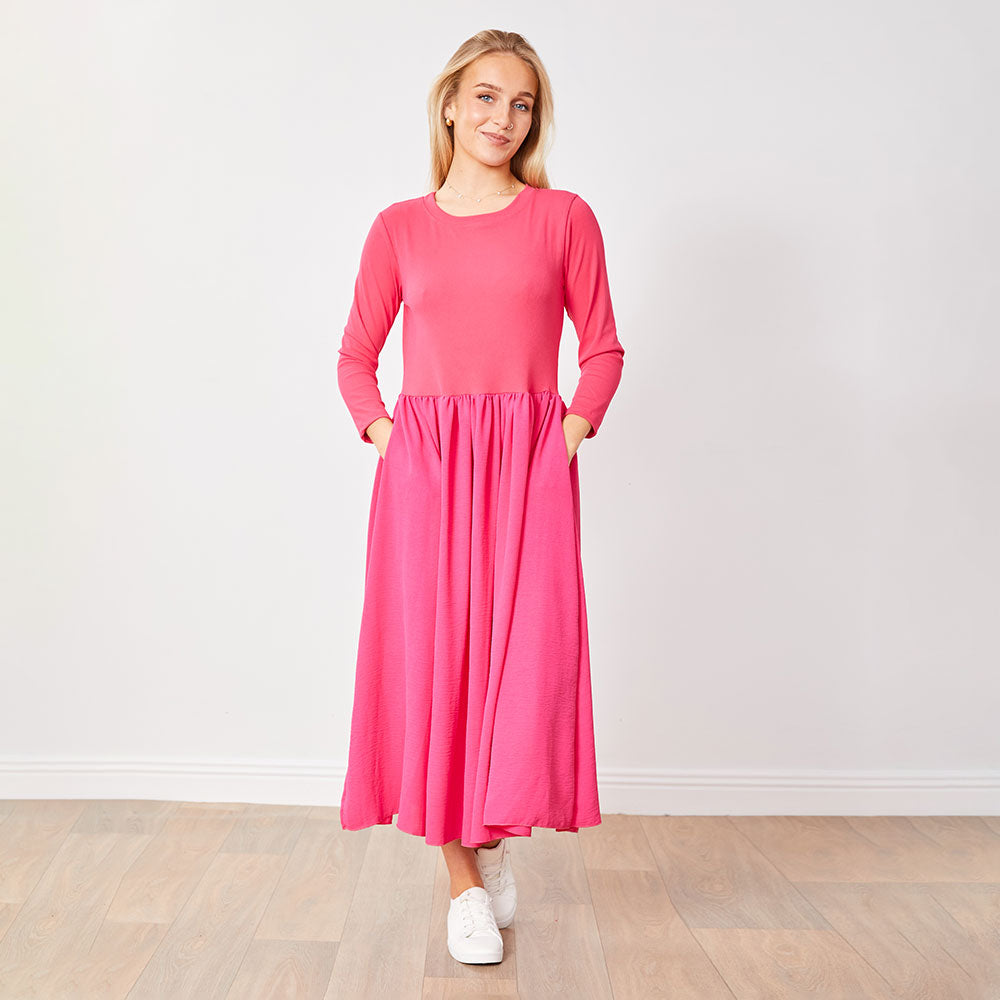 Ronsen Dress (Fuschia)