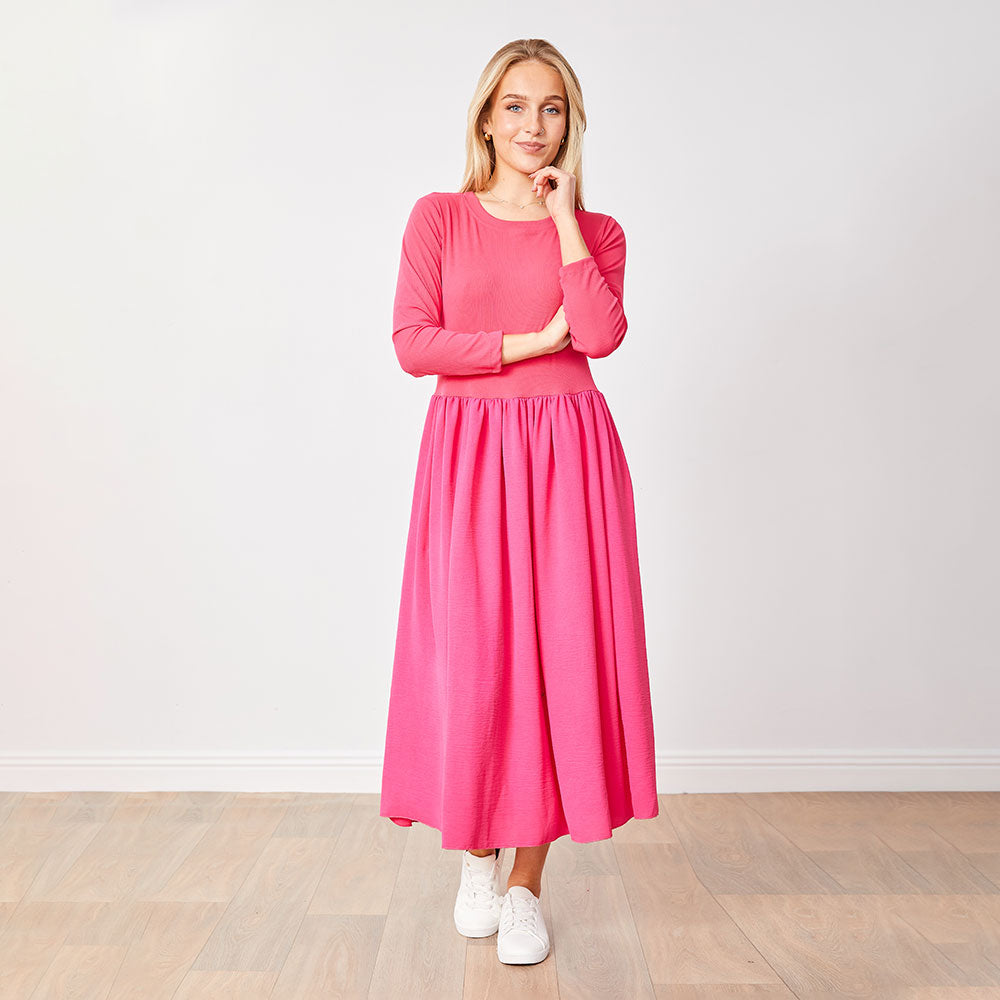 Ronsen Dress (Fuschia)