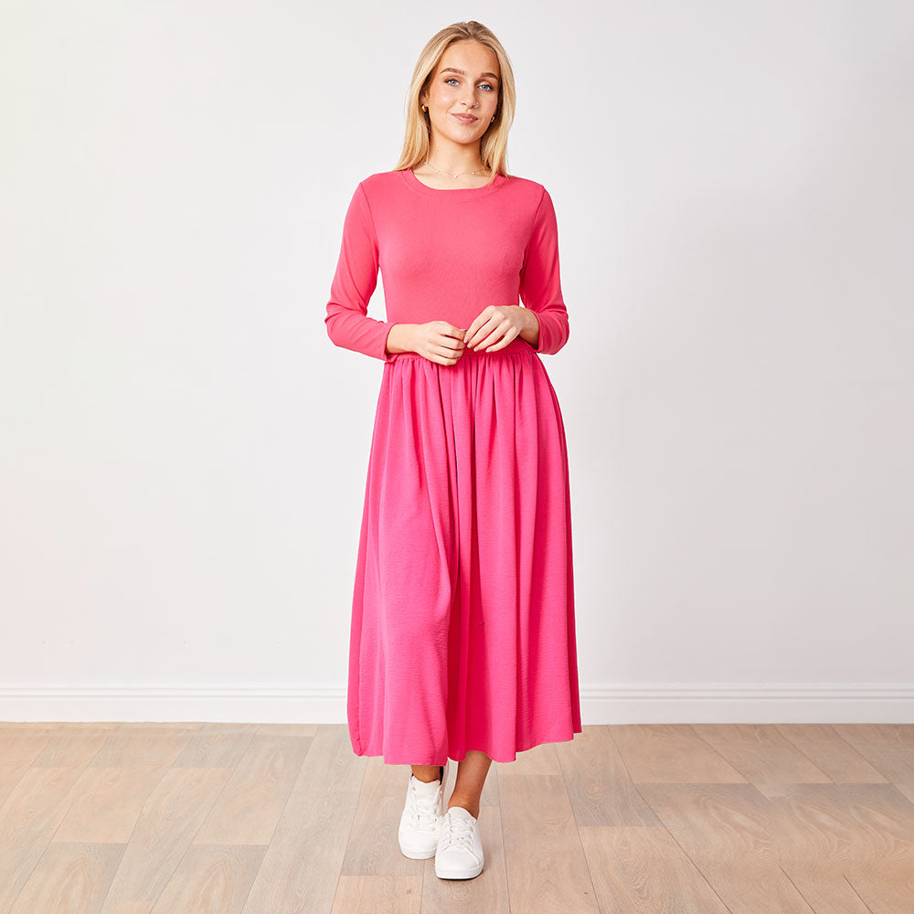 Ronsen Dress (Fuschia)