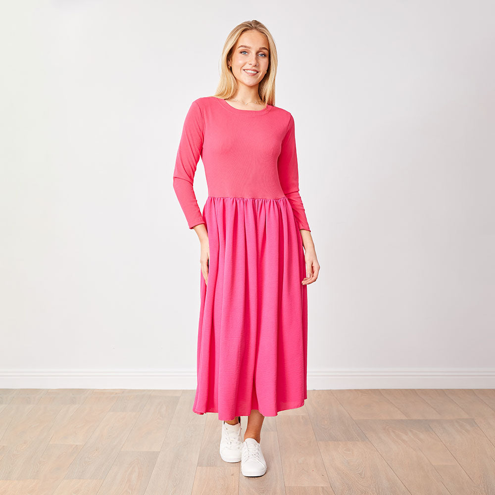 Ronsen Dress (Fuschia)