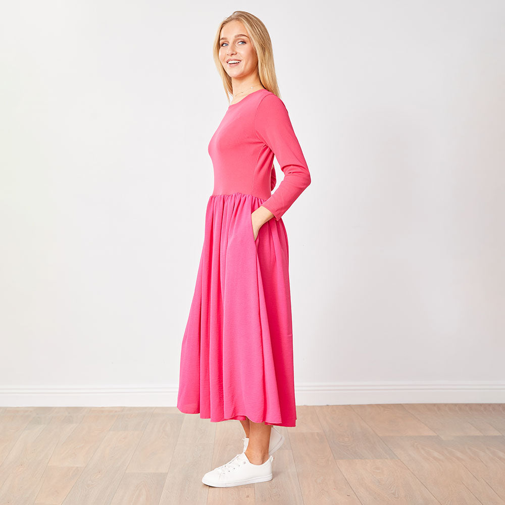 Ronsen Dress (Fuschia)