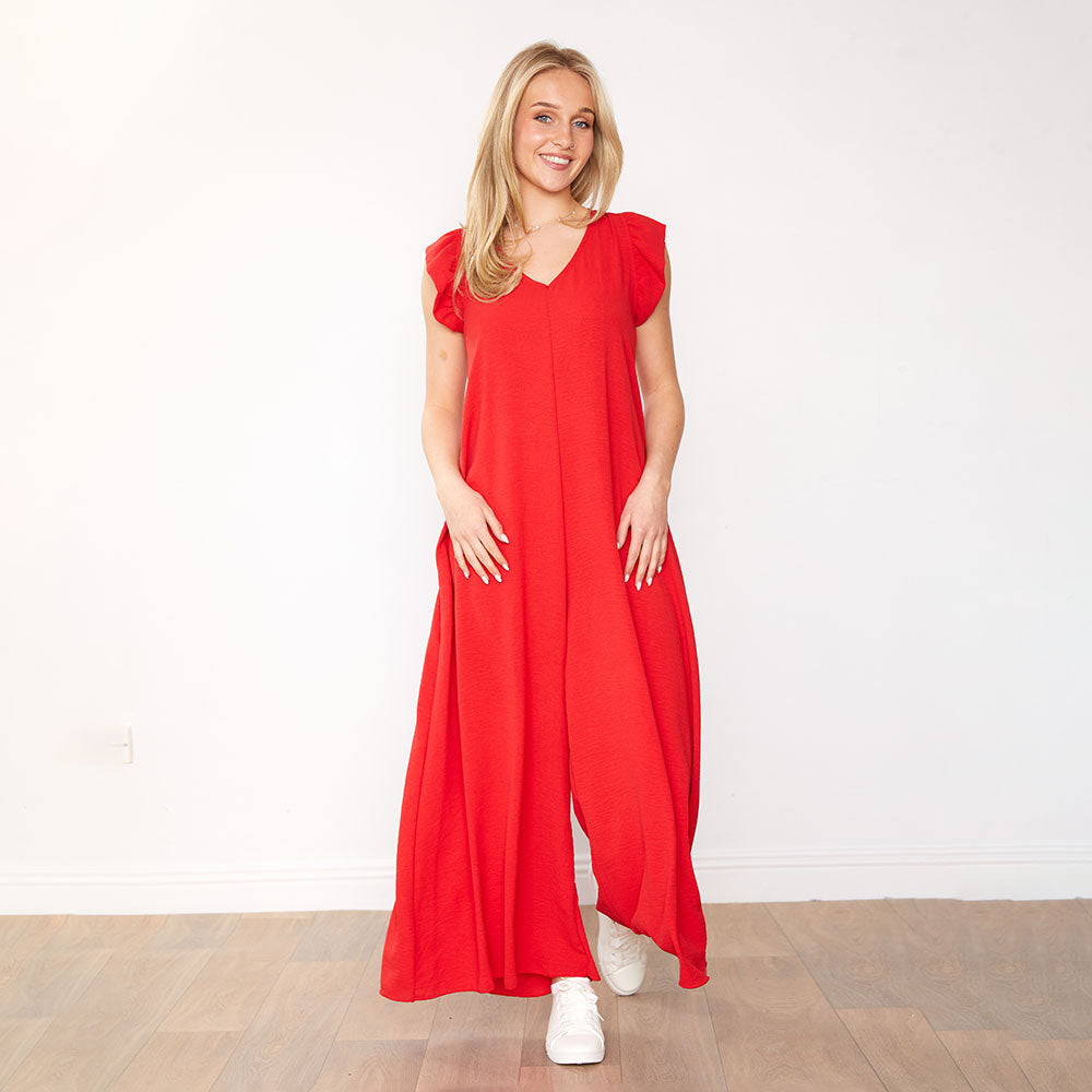 Avery Jumpsuit (Red)