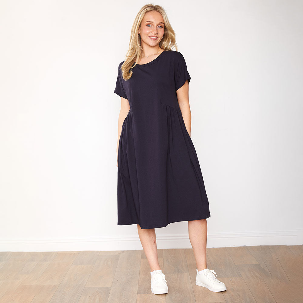 Aaliyah Dress (Navy)