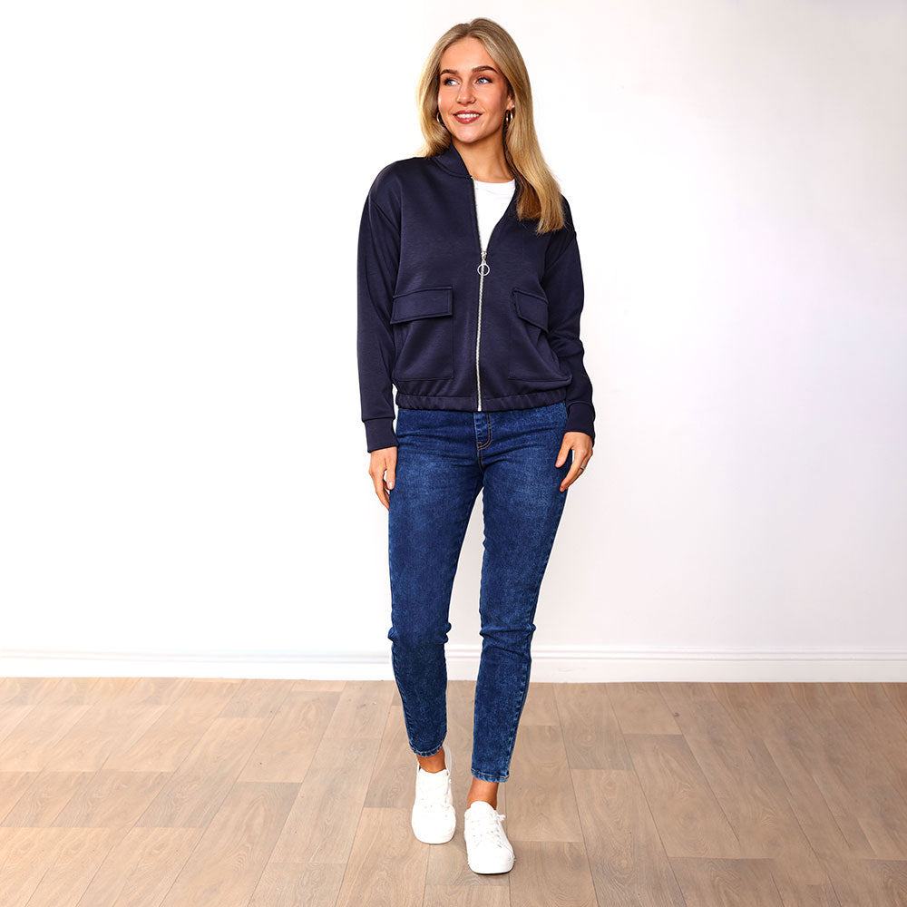 Flynn Bomber Jacket (Navy)