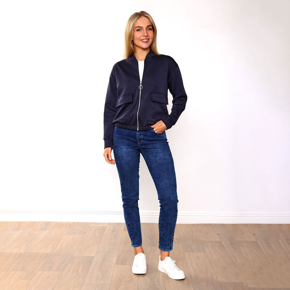 Flynn Bomber Jacket (Navy)
