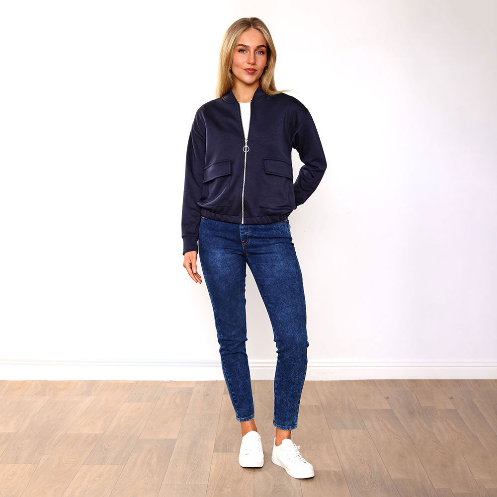 Flynn Bomber Jacket (Navy)