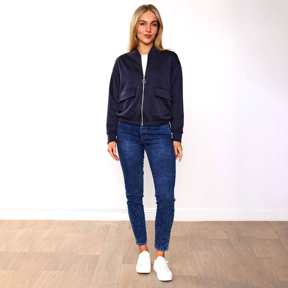 Flynn Bomber Jacket (Navy)