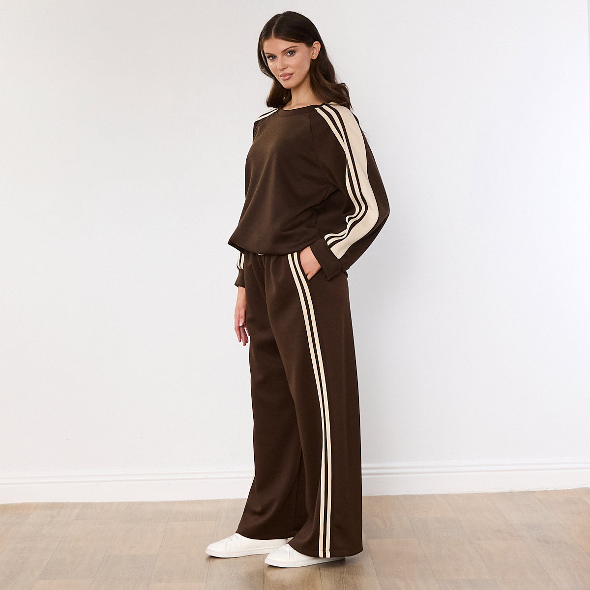 Chelsea Stripe Co-ord (Brown)
