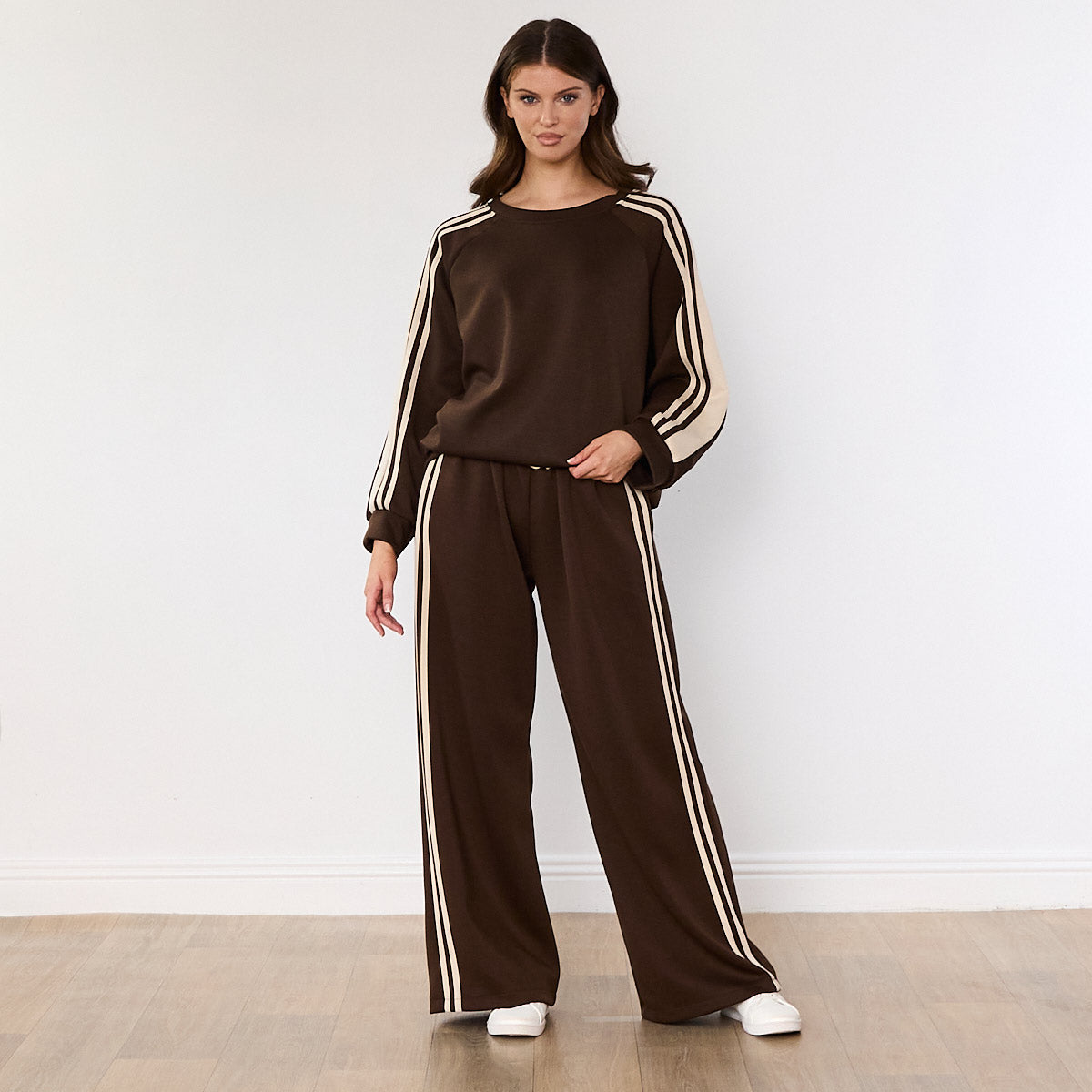 Chelsea Stripe Co-ord (Brown)