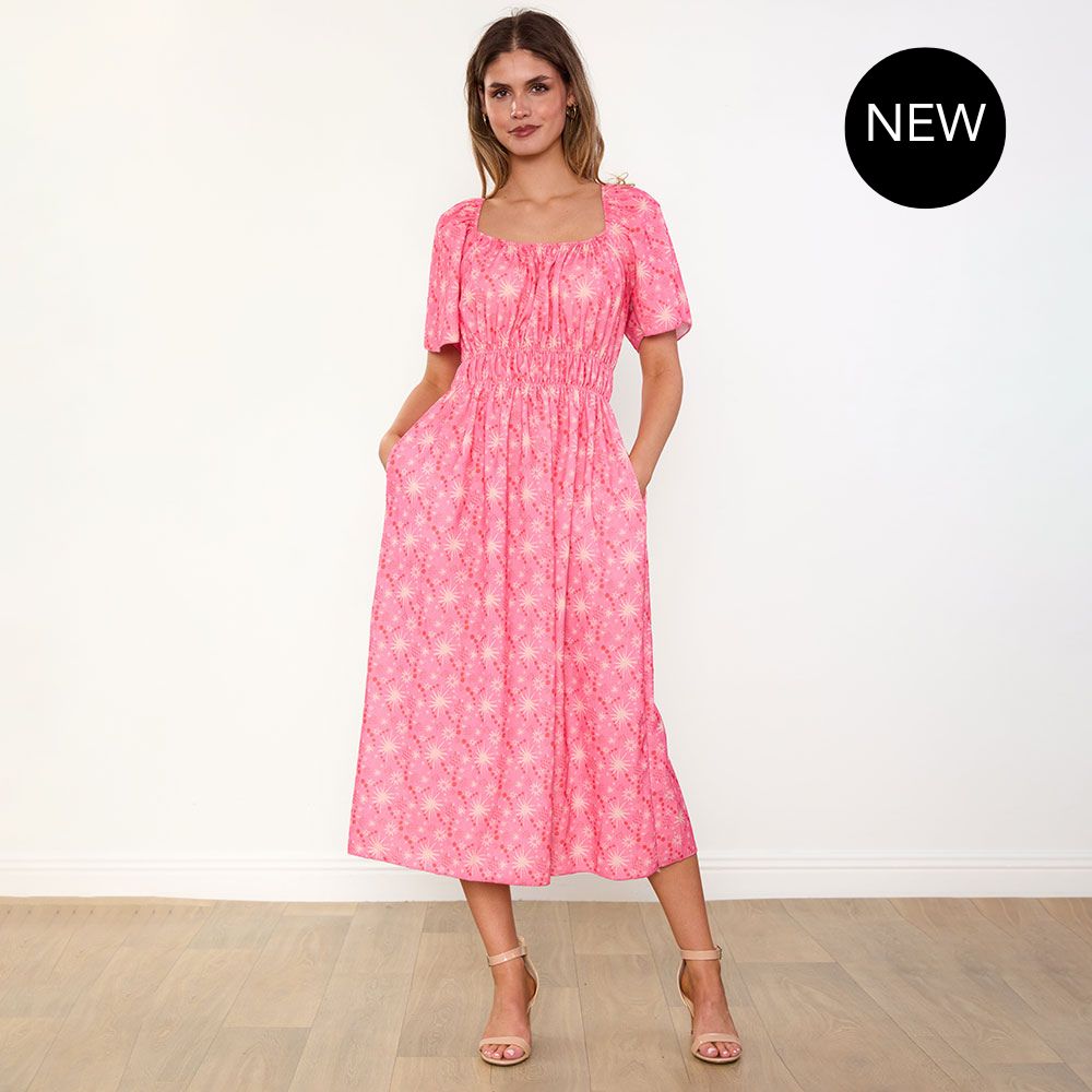 Ciara Dress (Pink Star)