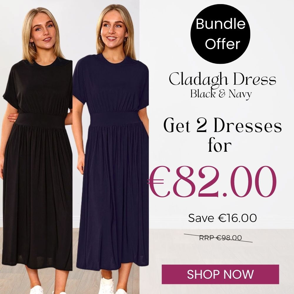 Cladagh Dress (Black) & (Navy) for €82.00