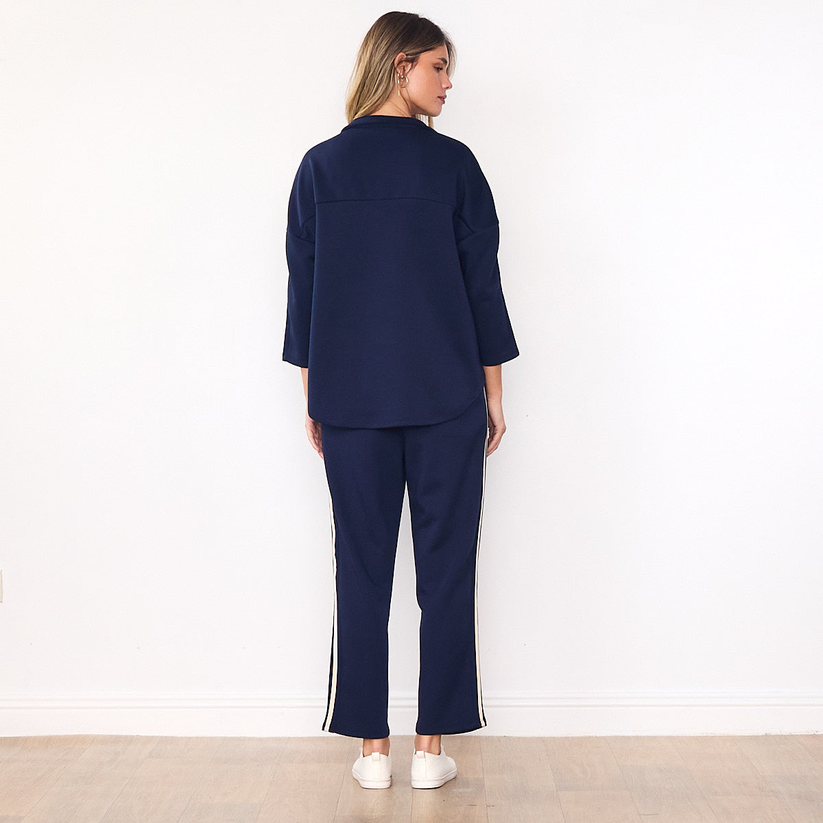 Jane Co-ord (Navy & Cream Stripe)