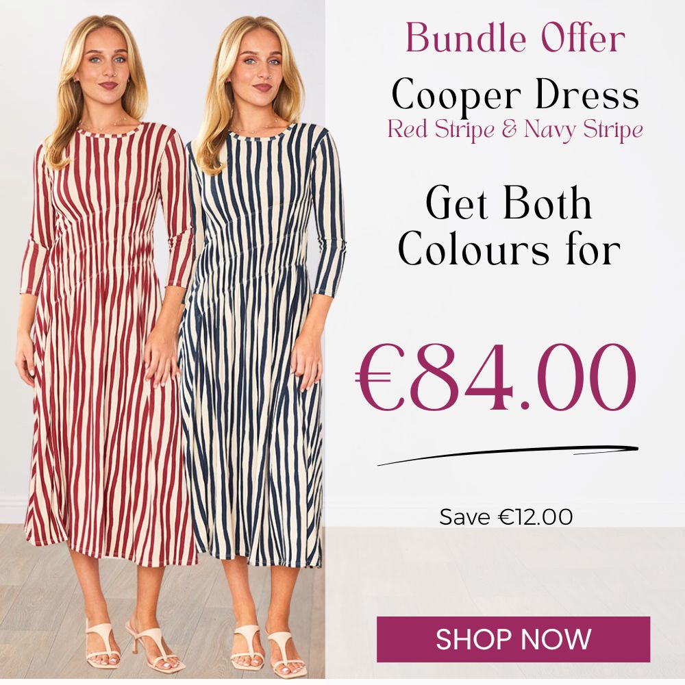 Cooper Dress  (Red Stripe) & Cooper Dress (Navy Stripe) for €84.00
