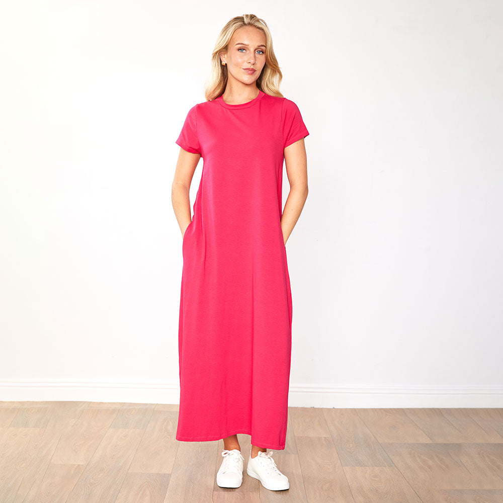 Cristina Dress (Fuchsia)
