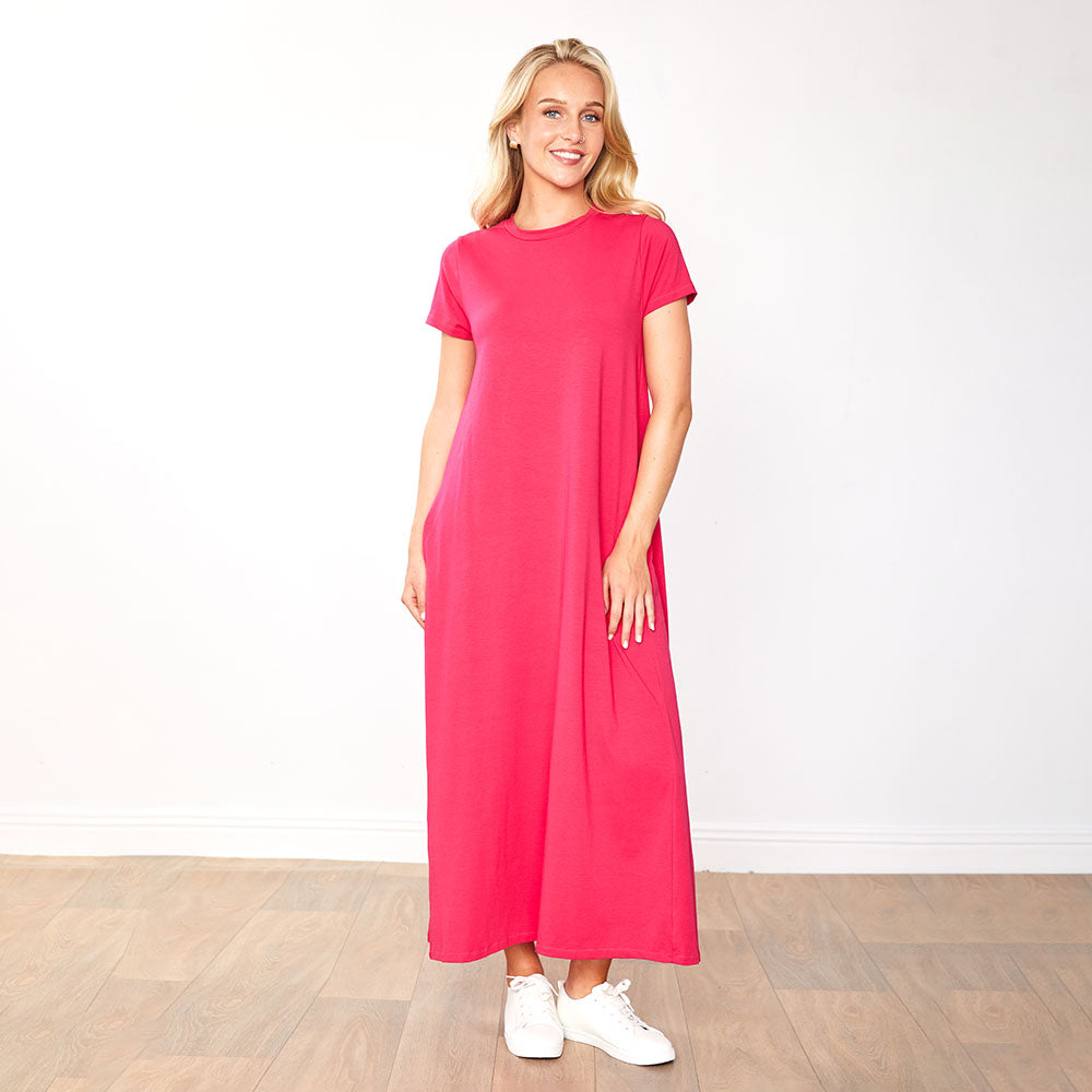 Cristina Dress (Fuchsia)