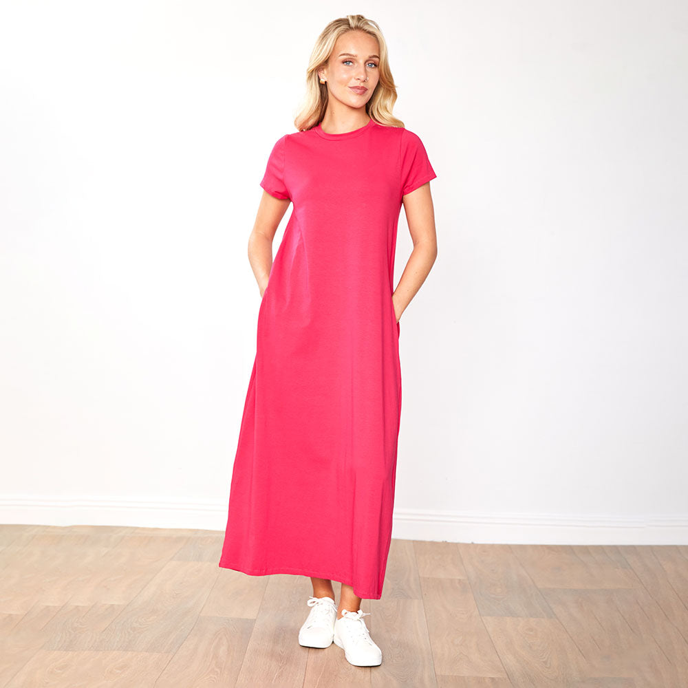 Cristina Dress (Fuchsia)