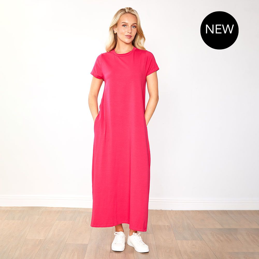 Cristina Dress (Fuchsia)
