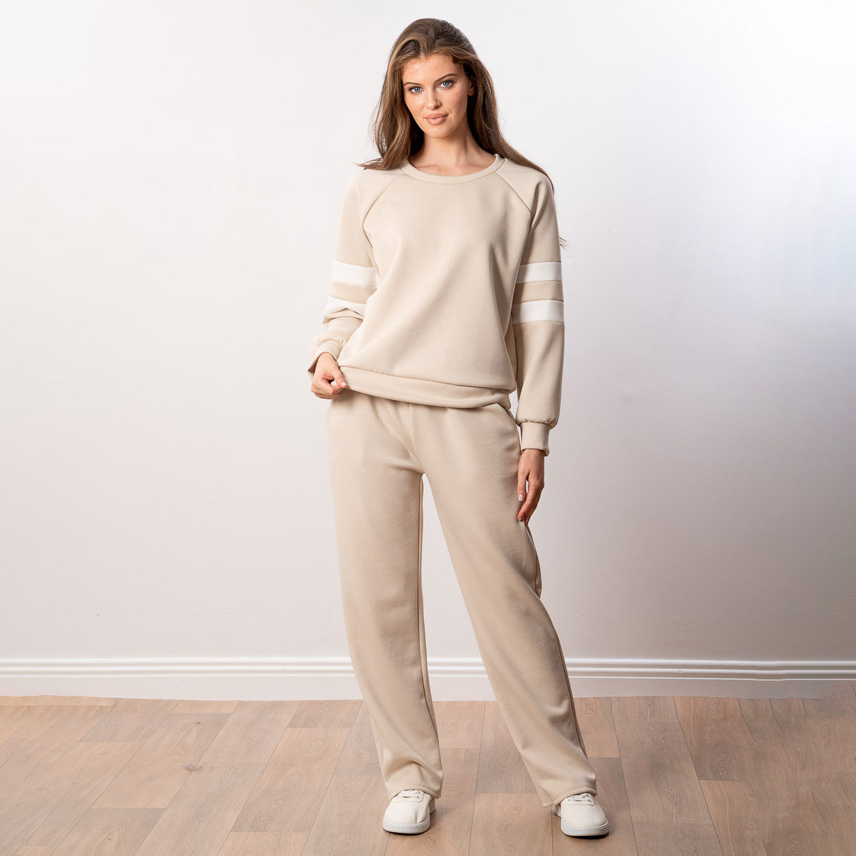 Jasmine Stripe Co-ord (Beige)