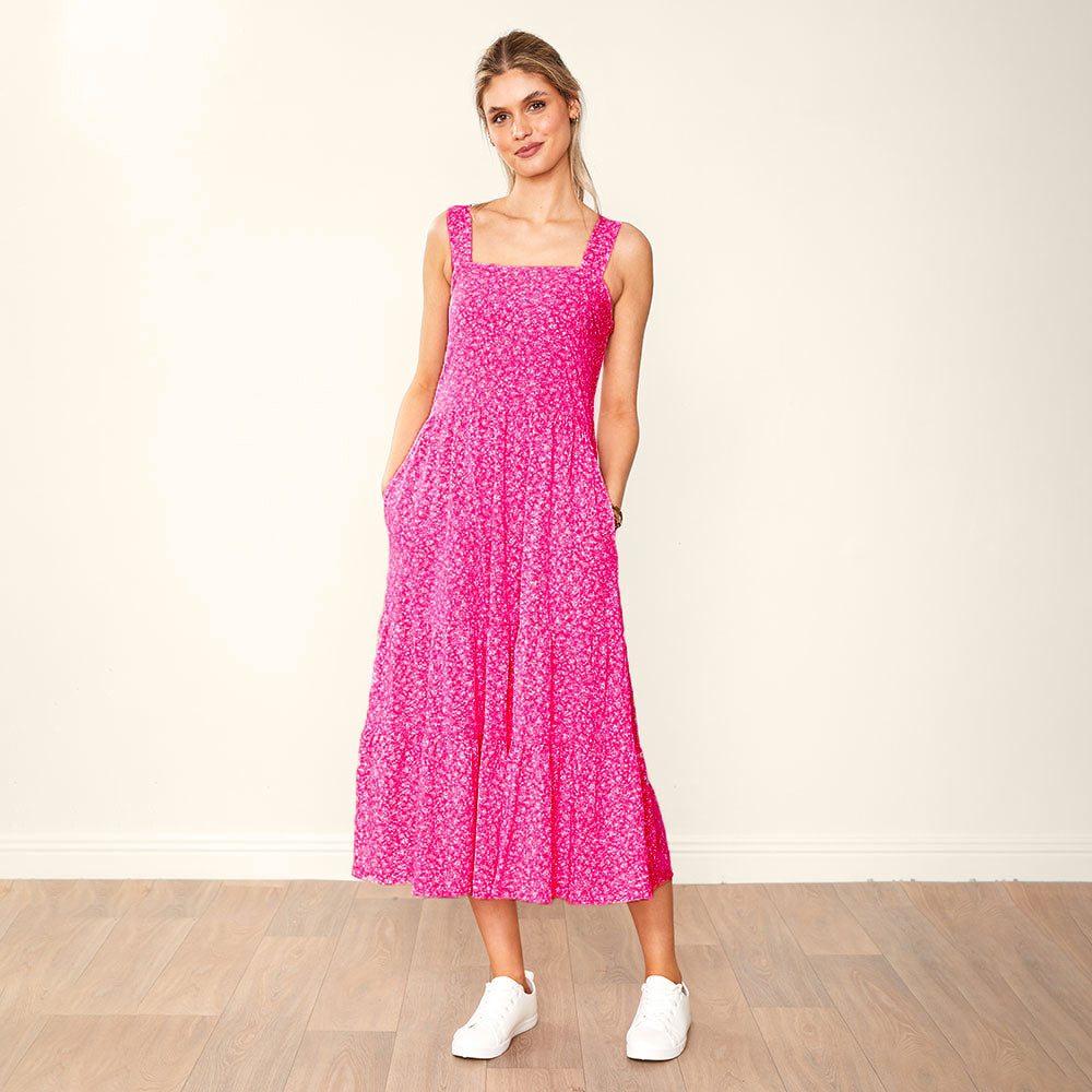 Diana Dress (Fuchsia)