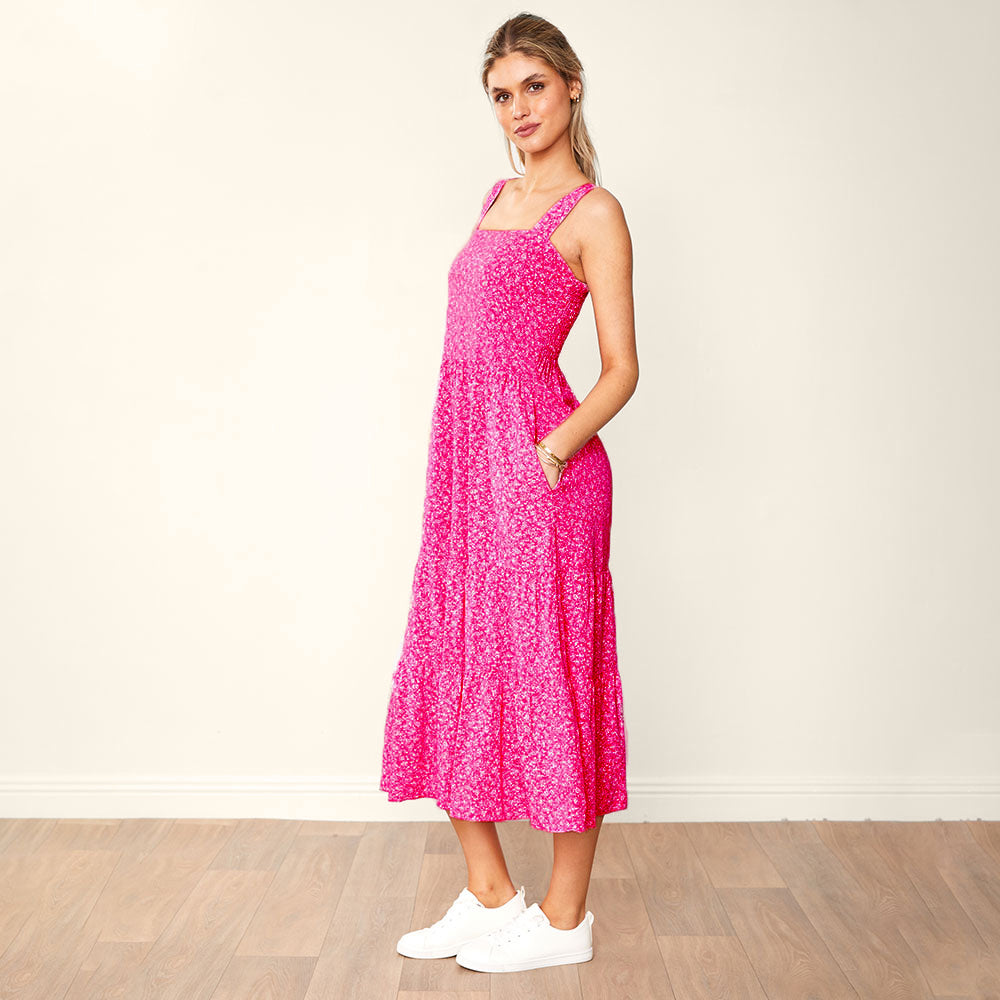 Diana Dress (Fuchsia)