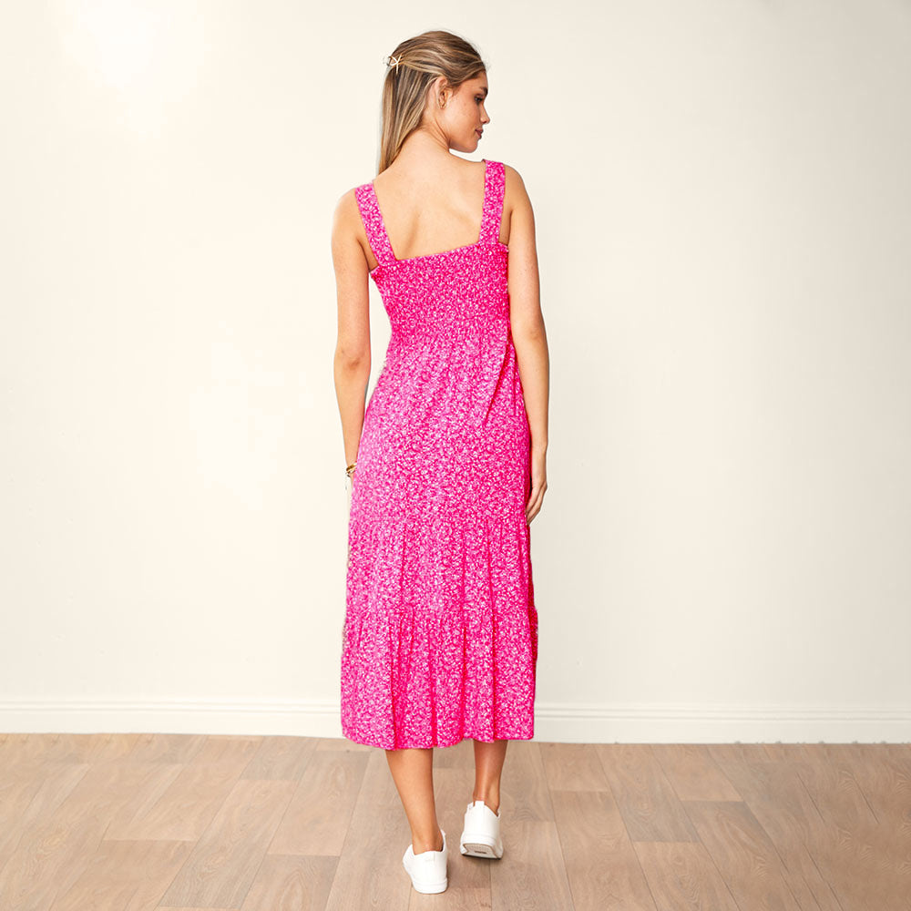 Diana Dress (Fuchsia)