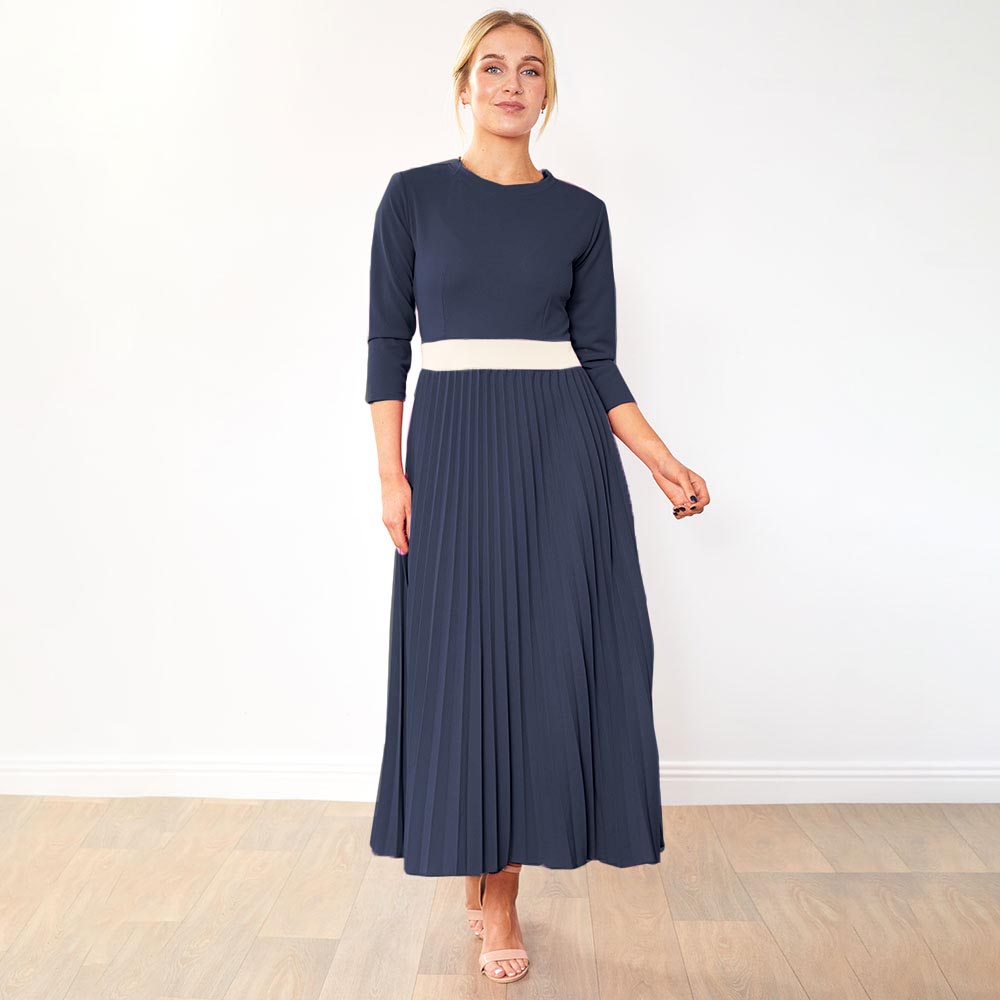 Doyle Dress  Black/Cream belt & Navy/Cream belt For 94