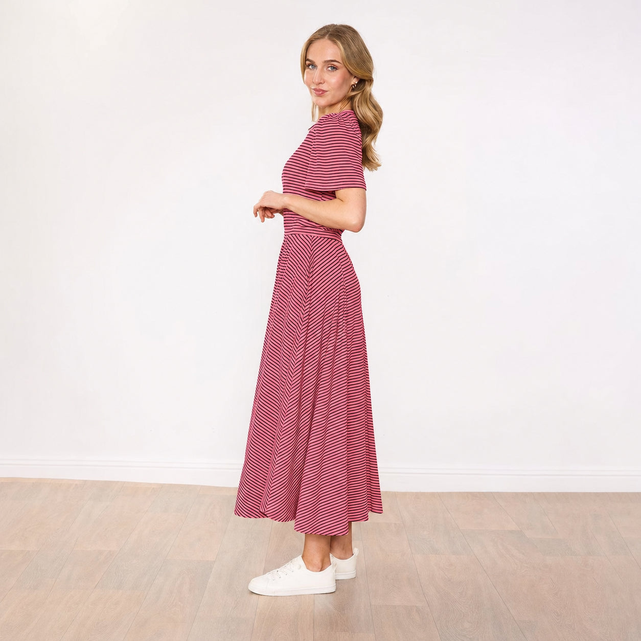 Eilish Dress (Pink/Brown)