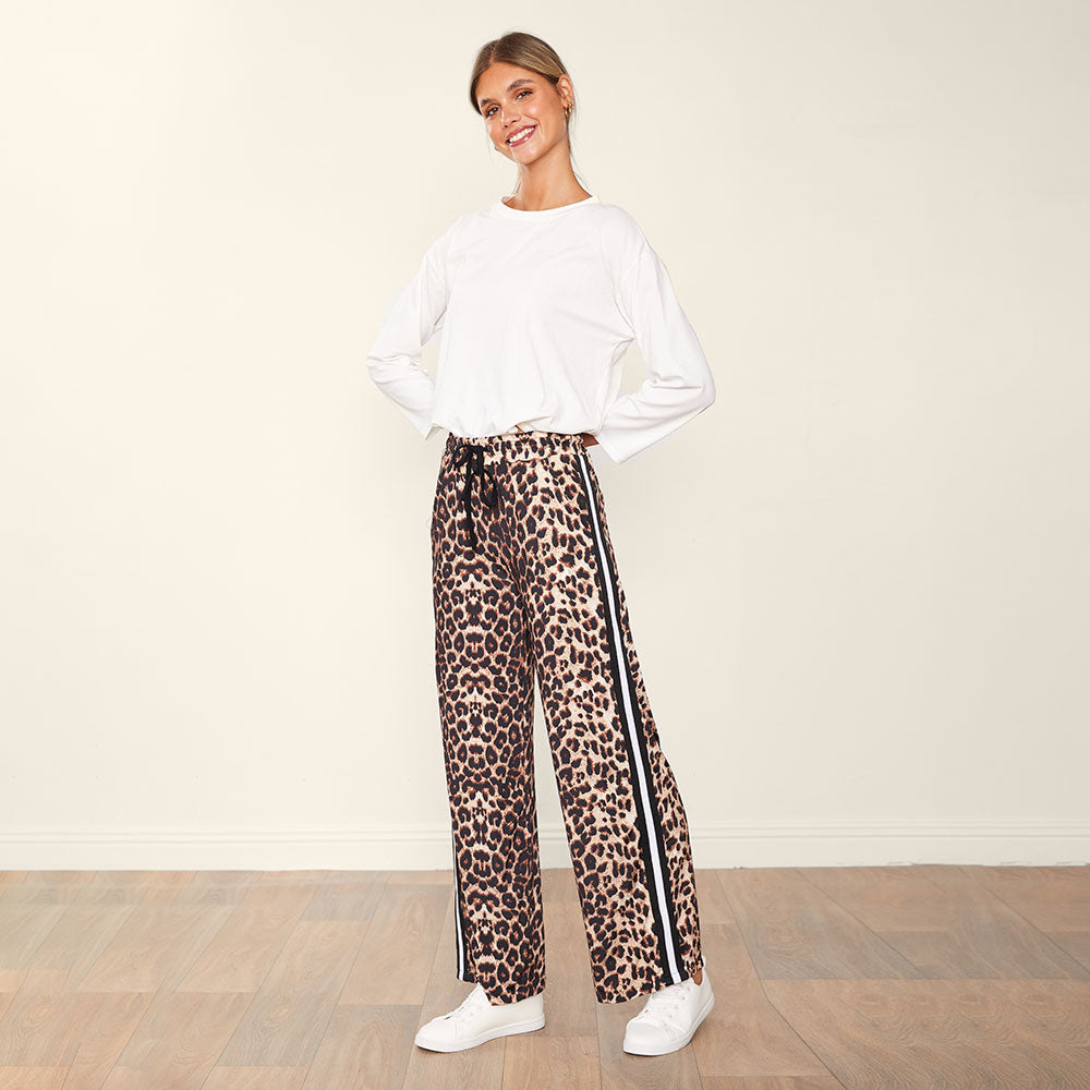 Eliza Joggers (Leopard with stripes)