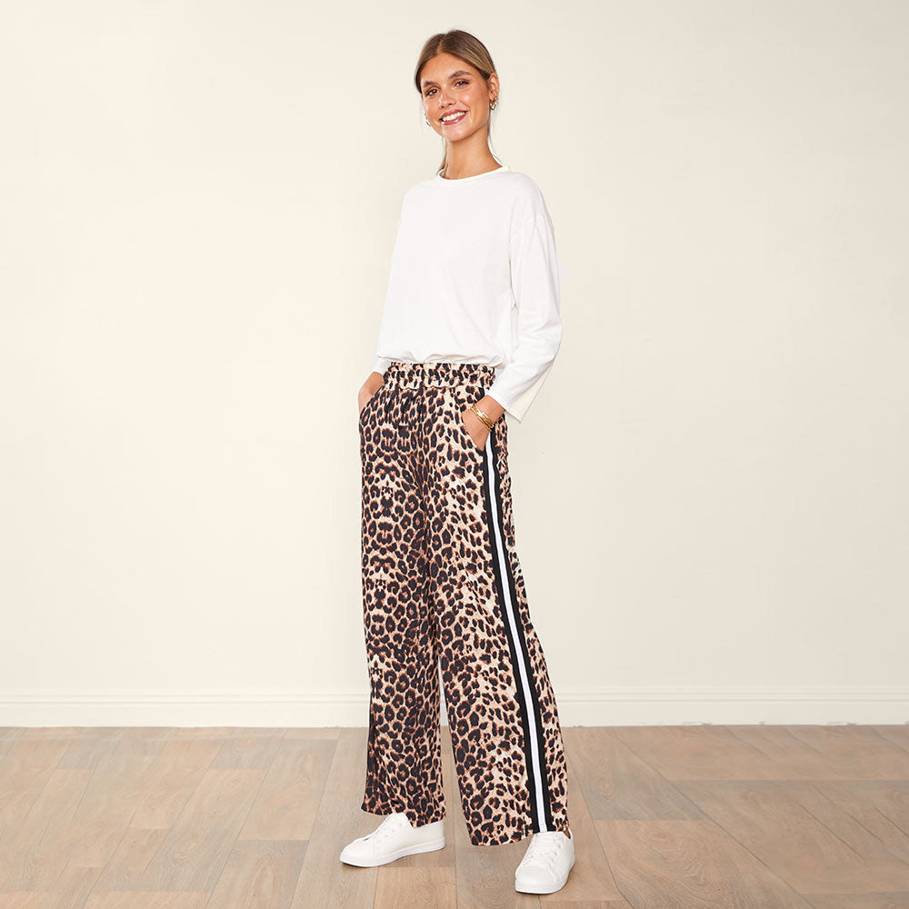 Eliza Joggers (Leopard with stripes)