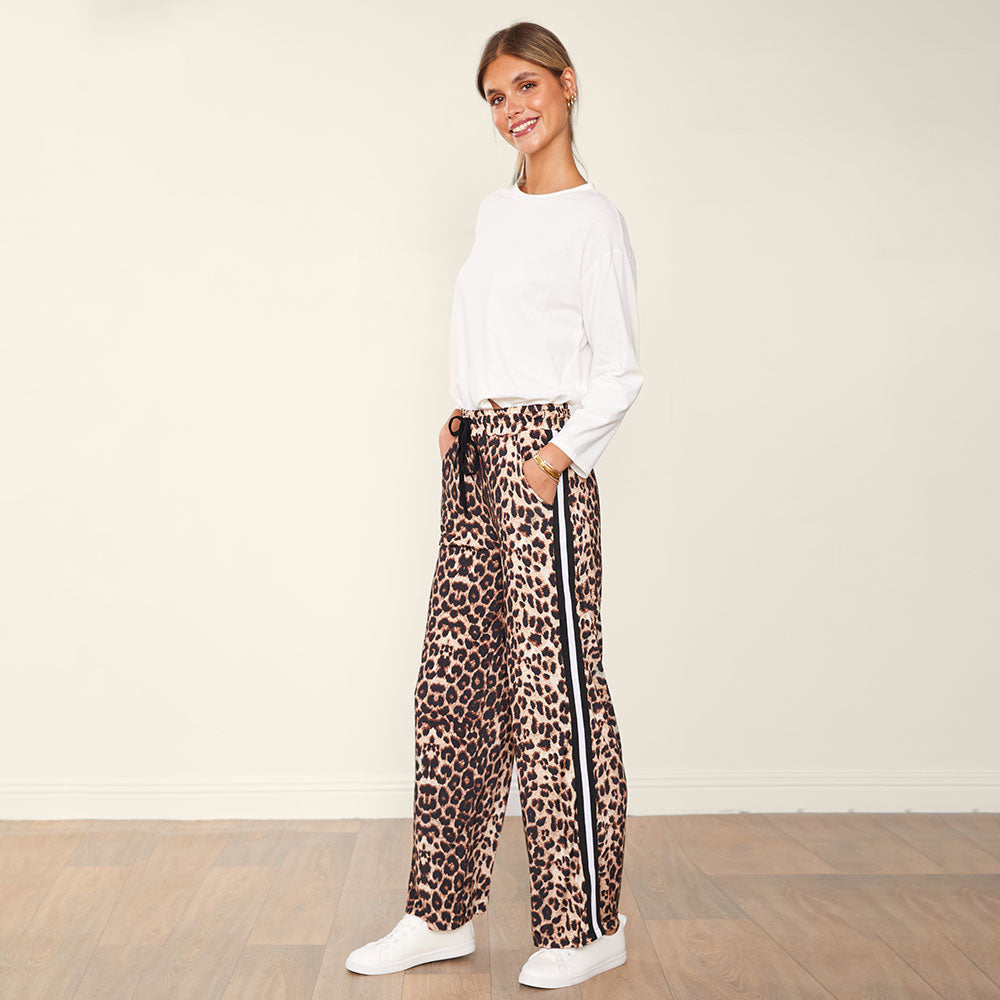 Eliza Joggers (Leopard with stripes)