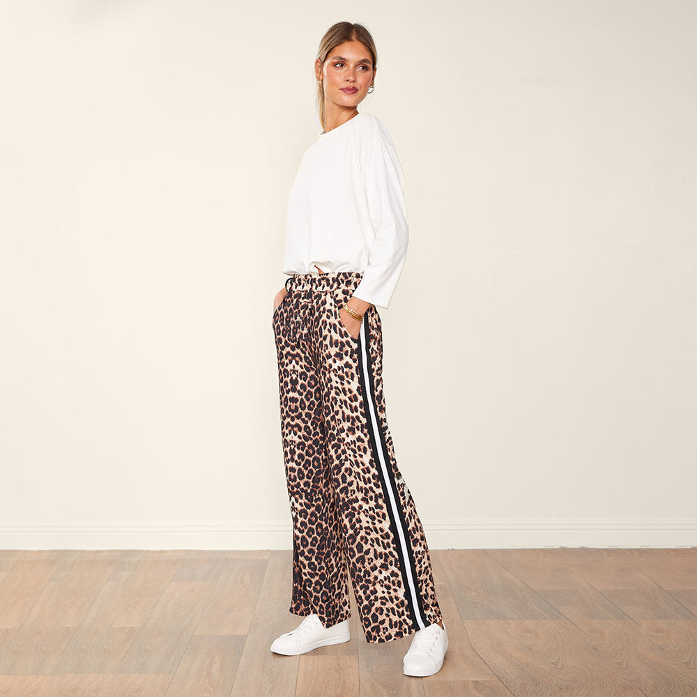 Eliza Joggers (Leopard with stripes)