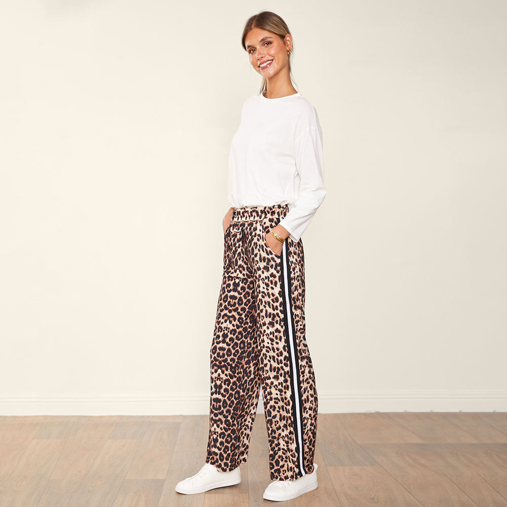 Eliza Joggers (Leopard with stripes)