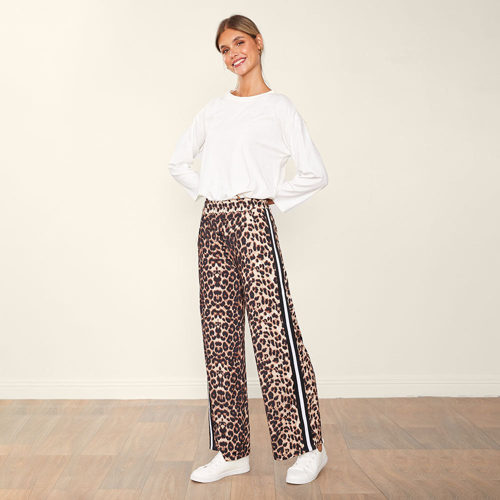 Eliza Joggers (Leopard with stripes)