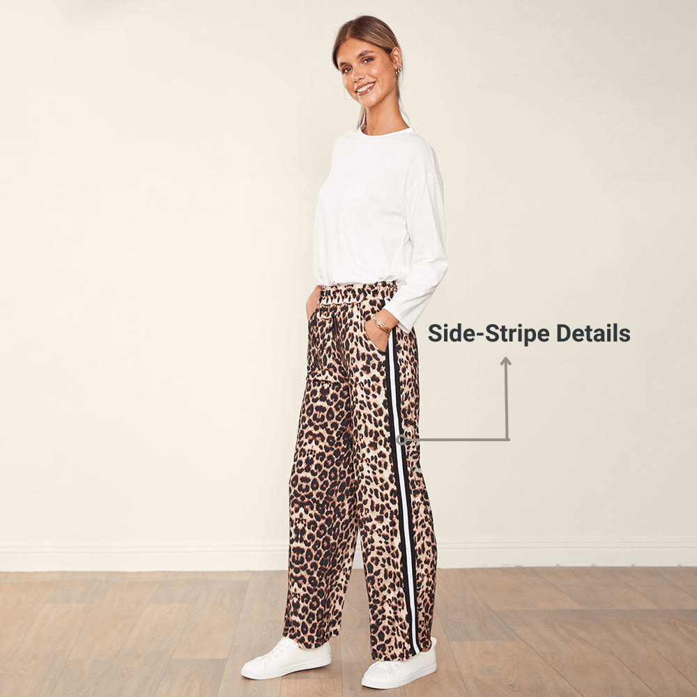 Ladies printed joggers hotsell